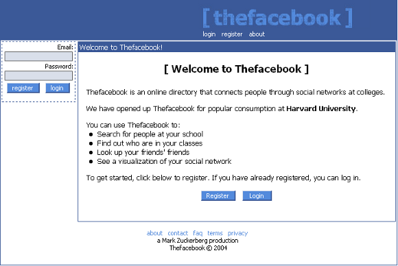 как появился Facebook